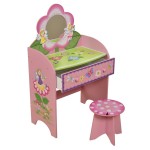 Masuta de toaleta Fairy cu scaunel  din lemn MDF Liberty House Toys OnlyToys Masuta de toaleta Fairy cu scaunel  din lemn MDF Liberty House Toys OnlyToys